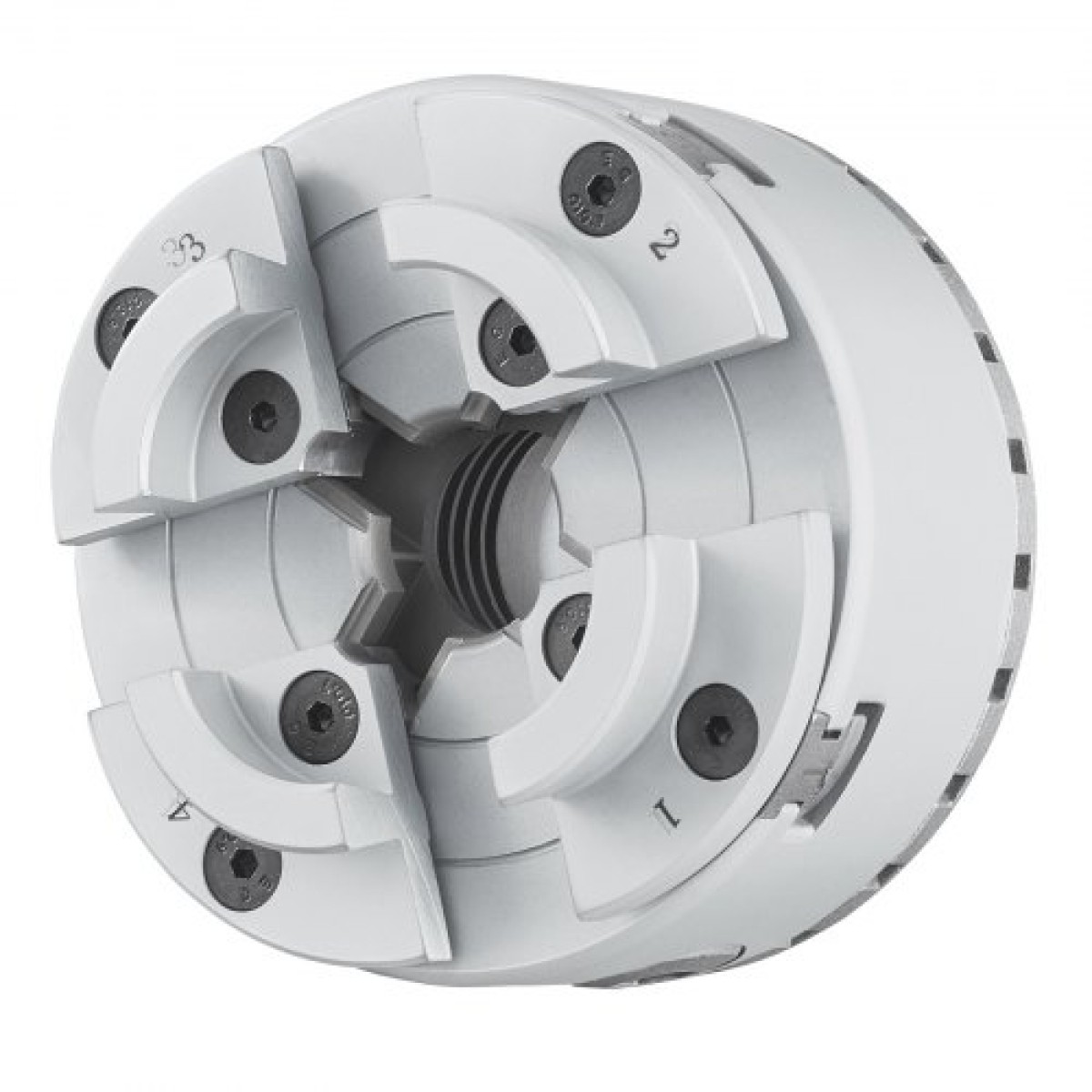 VEVOR KP96 Τσοκ τόρνου, 4-σιαγόνι 9,5 cm διάμετρος, Αξεσουάρ μεταλλικού τόρνου τσοκ τόρνου, Εργαλείο αυτοκεντρισμού, για τόρνους, μηχανική κατεργασία ακριβείας, μηχανές λείανσης, φρέζες