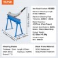 VEVOR 800mm Χειροκίνητο Ψαλιδάκι Πλάκας για Επεξεργασία Μεταλλικών Φύλλων, Κόφτης Πάγκου με Υλικό Q235, για Χειροτεχνία Χοντρό Χάλυβα, Μηχανή Τύπου Ρολών Βαρέων Καθηκόντων για Κατασκευαστές, λάτρεις του DIY