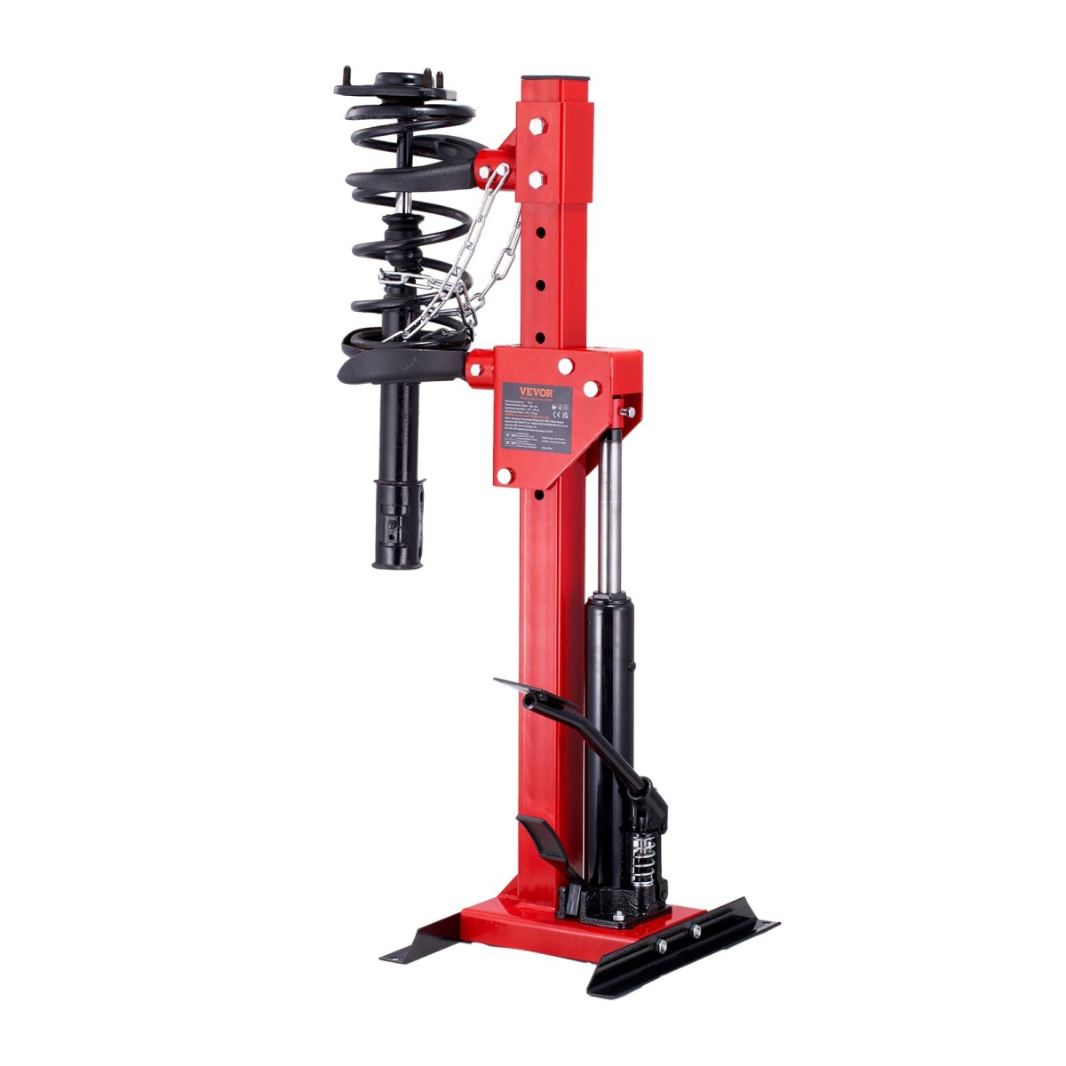 Συμπιεστής ελατηρίου VEVOR Strut, 4,5 Ton/4499,6 kg Χωρητικότητα υδραυλικού γρύλου, Ονομαστική δύναμη συμπίεσης 1 τόνου, Εργαλείο συμπιεστή σπειροειδούς ελατηρίου γόνατου γόνατου Auto, Συμπιεστής υδραυλικού ελατηρίου για αφαίρεση ελατηρίου γόνατου