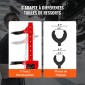 Συμπιεστής ελατηρίου VEVOR Strut, 4,5 Ton/4499,6 kg Χωρητικότητα υδραυλικού γρύλου, Ονομαστική δύναμη συμπίεσης 1 τόνου, Εργαλείο συμπιεστή σπειροειδούς ελατηρίου γόνατου γόνατου Auto, Συμπιεστής υδραυλικού ελατηρίου για αφαίρεση ελατηρίου γόνατου