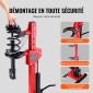 Συμπιεστής ελατηρίου VEVOR Strut, 4,5 Ton/4499,6 kg Χωρητικότητα υδραυλικού γρύλου, Ονομαστική δύναμη συμπίεσης 1 τόνου, Εργαλείο συμπιεστή σπειροειδούς ελατηρίου γόνατου γόνατου Auto, Συμπιεστής υδραυλικού ελατηρίου για αφαίρεση ελατηρίου γόνατου