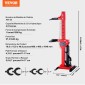Συμπιεστής ελατηρίου VEVOR Strut, 4,5 Ton/4499,6 kg Χωρητικότητα υδραυλικού γρύλου, Ονομαστική δύναμη συμπίεσης 1 τόνου, Εργαλείο συμπιεστή σπειροειδούς ελατηρίου γόνατου γόνατου Auto, Συμπιεστής υδραυλικού ελατηρίου για αφαίρεση ελατηρίου γόνατου