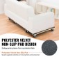 VEVOR Furniture Dolly, 1000 lbs Κάθε χωρητικότητα φόρτωσης, 2 πακέτα, 18" x 30", 8 x 3" PP περιστρεφόμενοι τροχοί, βαρέως τύπου έπιπλα σκληρού ξύλου Moving Dolly, Mover's Dolly, Κινητό καρότσι με ρόδες για βαριά έπιπλα