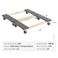 VEVOR Furniture Dolly, 1000 lbs Κάθε χωρητικότητα φόρτωσης, 2 πακέτα, 18" x 30", 8 x 3" PP περιστρεφόμενοι τροχοί, βαρέως τύπου έπιπλα σκληρού ξύλου Moving Dolly, Mover's Dolly, Κινητό καρότσι με ρόδες για βαριά έπιπλα