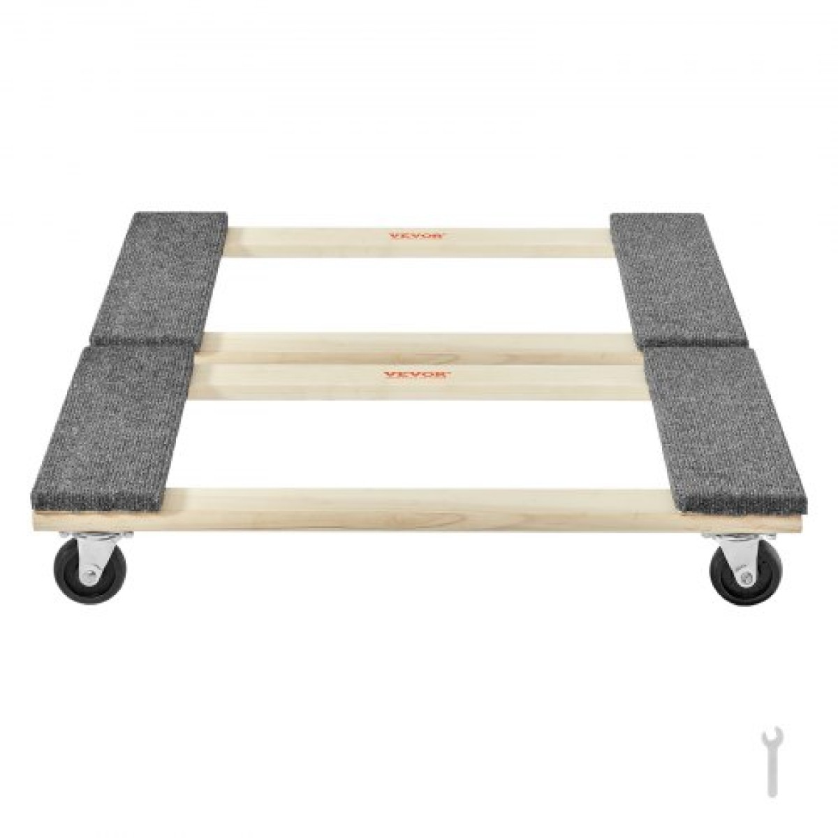 VEVOR Furniture Dolly, 1000 lbs Κάθε χωρητικότητα φόρτωσης, 2 πακέτα, 18" x 30", 8 x 3" PP περιστρεφόμενοι τροχοί, βαρέως τύπου έπιπλα σκληρού ξύλου Moving Dolly, Mover's Dolly, Κινητό καρότσι με ρόδες για βαριά έπιπλα