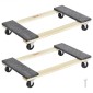 VEVOR Furniture Dolly, 1000 lbs Κάθε χωρητικότητα φόρτωσης, 2 πακέτα, 18" x 30", 8 x 3" PP περιστρεφόμενοι τροχοί, βαρέως τύπου έπιπλα σκληρού ξύλου Moving Dolly, Mover's Dolly, Κινητό καρότσι με ρόδες για βαριά έπιπλα
