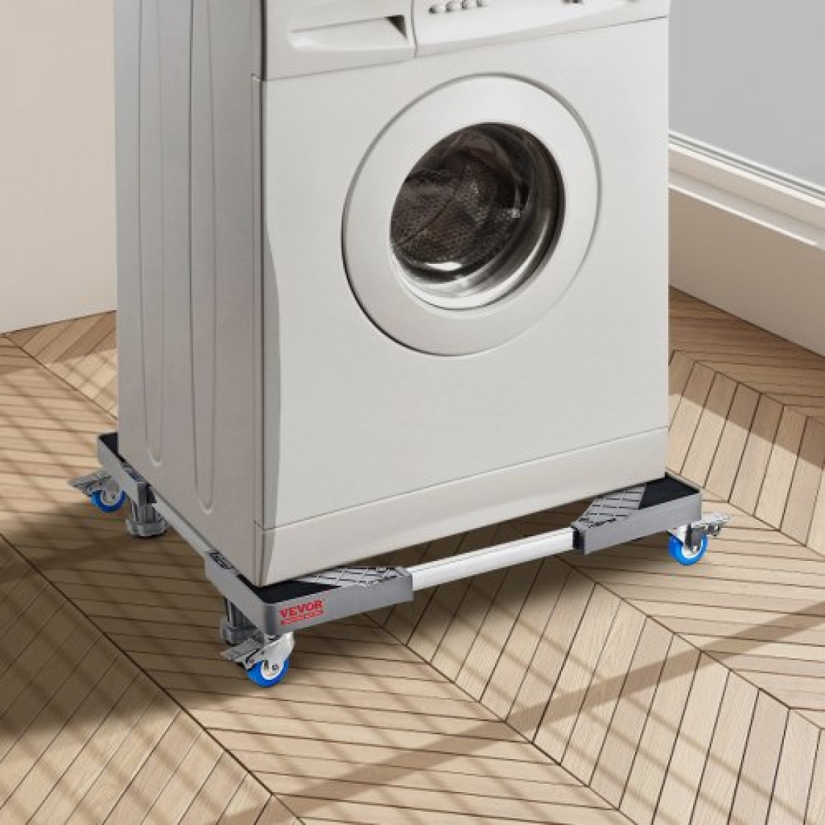 Μίνι βάση ψυγείου VEVOR, φορτίο 181,4 kg, 4 δυνατά πόδια, 4 περιστρεφόμενοι τροχοί κλειδώματος, βάθρο πλυντηρίου και στεγνωτηρίου, ρυθμιζόμενη βάση πολλαπλών λειτουργιών για πλυντήριο ρούχων και ψυγείο, κινητή βάση γενικής χρήσης