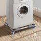 Μίνι βάση ψυγείου VEVOR, φορτίο 181,4 kg, 4 δυνατά πόδια, 4 περιστρεφόμενοι τροχοί κλειδώματος, βάθρο πλυντηρίου και στεγνωτηρίου, ρυθμιζόμενη βάση πολλαπλών λειτουργιών για πλυντήριο ρούχων και ψυγείο, κινητή βάση γενικής χρήσης