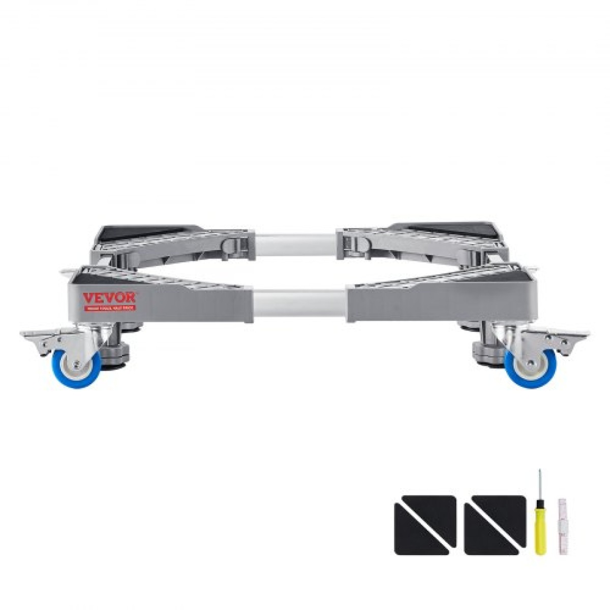 Μίνι βάση ψυγείου VEVOR, φορτίο 181,4 kg, 4 δυνατά πόδια, 4 περιστρεφόμενοι τροχοί κλειδώματος, βάθρο πλυντηρίου και στεγνωτηρίου, ρυθμιζόμενη βάση πολλαπλών λειτουργιών για πλυντήριο ρούχων και ψυγείο, κινητή βάση γενικής χρήσης