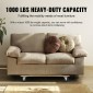 VEVOR Furniture Dolly, χωρητικότητα φόρτωσης 1000 lbs, 18" x 30", 4 x 3" PP περιστρεφόμενοι τροχοί, βαρέως τύπου έπιπλα σκληρού ξύλου Moving Dolly, Mover's Dolly, Κινητό καρότσι με ρόδες για καθαρισμό βαρέων επίπλων σπιτιού