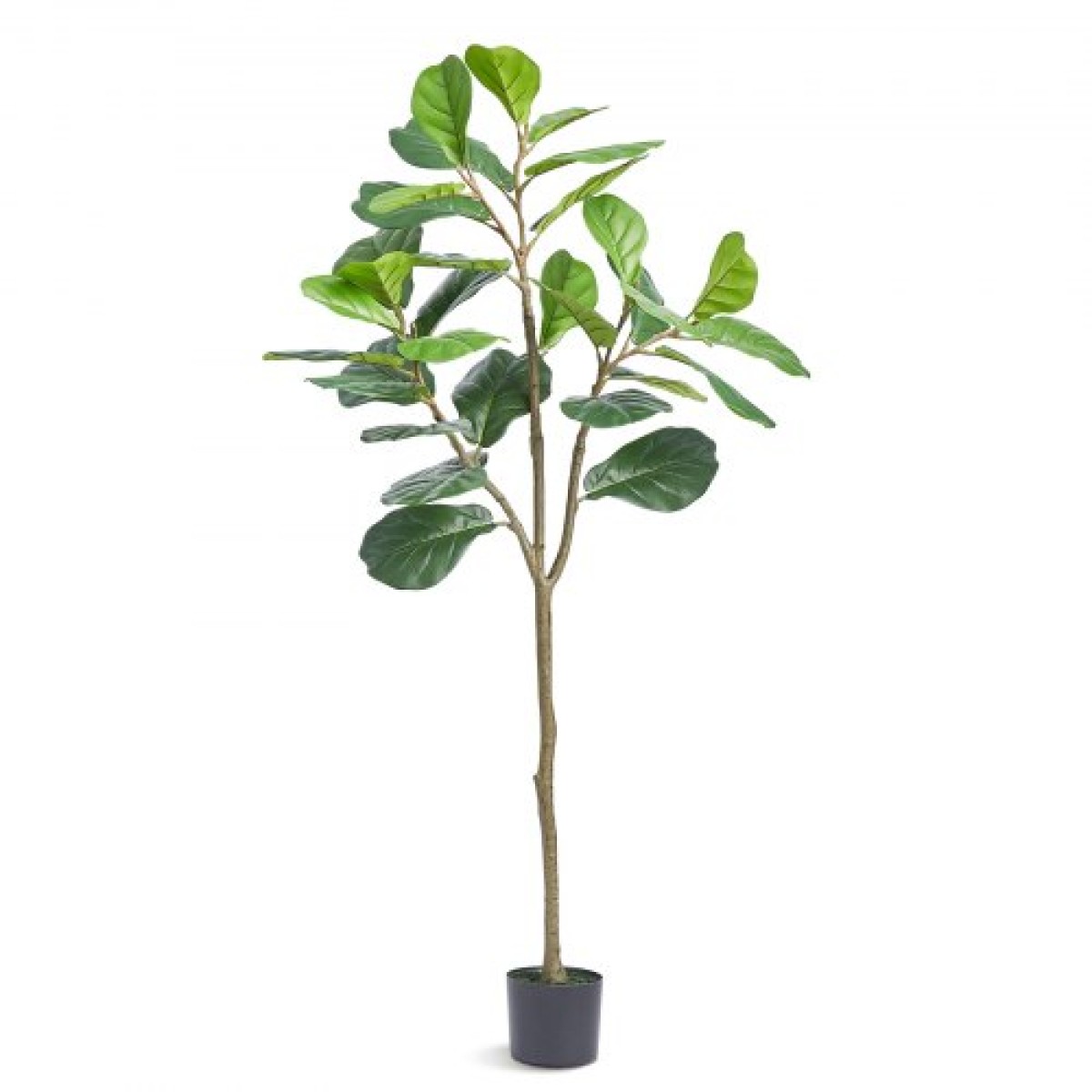 VEVOR Τεχνητό Φύλλο Σύκας, 5 FT, Ασφαλές υλικό πολυαιθυλενίου & Προστασία από την κλίση κατά της κλίσης Faux φυτό χαμηλής συντήρησης, ρεαλιστικό πράσινο ψεύτικο δέντρο σε γλάστρα για διακόσμηση αποθήκης οικιακού γραφείου εσωτερικού χώρου