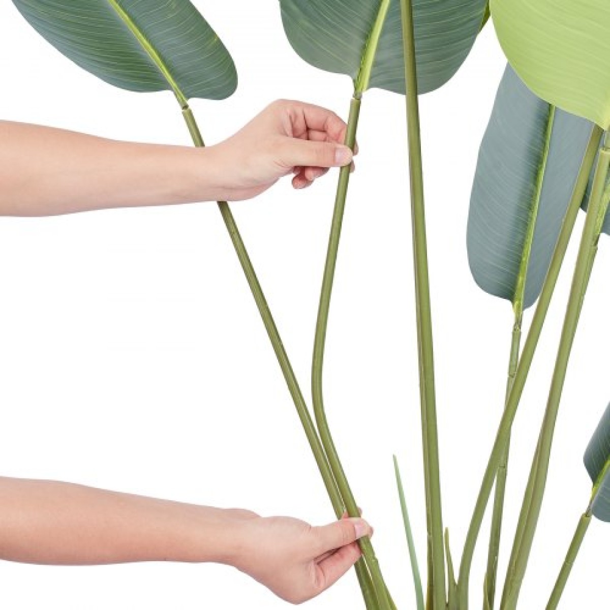 VEVOR Artificial Birds Of Paradise Tree, Faux Plant 1,5 mTall, PE Material & Anti-Tip Protection Face-Maintenance Plant, Lifelike Green Fake Tree for Home Office Decor Warehouse Indoor Outdoor