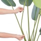 VEVOR Artificial Birds Of Paradise Tree, Faux Plant 1,5 mTall, PE Material & Anti-Tip Protection Face-Maintenance Plant, Lifelike Green Fake Tree for Home Office Decor Warehouse Indoor Outdoor
