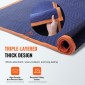 Κουβέρτες VEVOR Moving, 203,2 x 182,9 cm, 15,9 kg/dz Βάρος, 12 συσκευασίες, Επαγγελματική κουβέρτα συσκευασίας από μη υφασμένο & ανακυκλωμένο βαμβάκι, βαρέως τύπου μαξιλαράκια για προστασία επίπλων, δαπέδων, οικιακών συσκευών, μπλε/πορτοκαλί