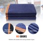Κουβέρτες VEVOR Moving, 203,2 x 182,9 cm, 15,9 kg/dz Βάρος, 12 συσκευασίες, Επαγγελματική κουβέρτα συσκευασίας από μη υφασμένο & ανακυκλωμένο βαμβάκι, βαρέως τύπου μαξιλαράκια για προστασία επίπλων, δαπέδων, οικιακών συσκευών, μπλε/πορτοκαλί