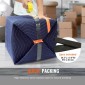 Κουβέρτες VEVOR Moving, 203,2 x 182,9 cm, 15,9 kg/dz Βάρος, 12 συσκευασίες, Επαγγελματική κουβέρτα συσκευασίας από μη υφασμένο & ανακυκλωμένο βαμβάκι, βαρέως τύπου μαξιλαράκια για προστασία επίπλων, δαπέδων, οικιακών συσκευών, μπλε/πορτοκαλί
