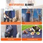 Κουβέρτες VEVOR Moving, 203,2 x 182,9 cm, 15,9 kg/dz Βάρος, 12 συσκευασίες, Επαγγελματική κουβέρτα συσκευασίας από μη υφασμένο & ανακυκλωμένο βαμβάκι, βαρέως τύπου μαξιλαράκια για προστασία επίπλων, δαπέδων, οικιακών συσκευών, μπλε/πορτοκαλί