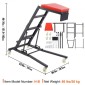 VEVOR Automotive Topside Creeper, με ρυθμιζόμενο ύψος 1219-1930 mm, 400 LBS Capacity High Creeper, 4 περιστρεφόμενοι τροχοί τροχού, Heavy Duty Creeper για επισκευή και συντήρηση αυτοκινήτων