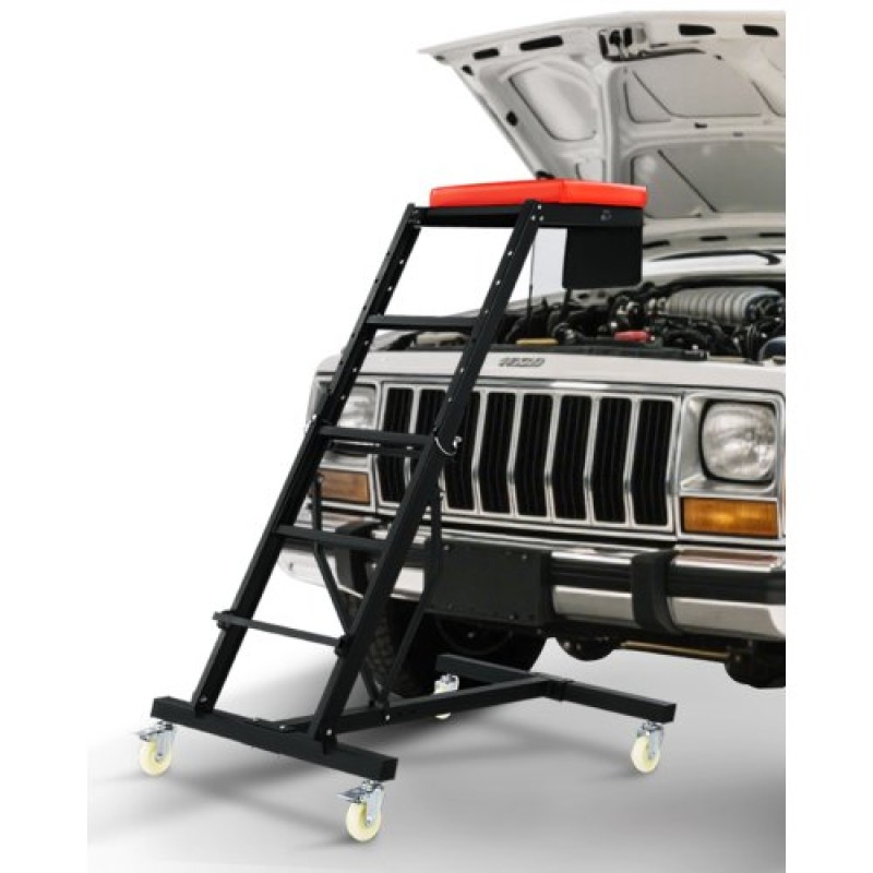 VEVOR Top Automotive Creeper, Engine Creeper με ρυθμιζόμενο ύψος 45,7" έως 66,3", 400 LBS Capacity High Creeper, 4 περιστρεφόμενοι τροχοί τροχού, Heavy Duty Creeper για επισκευή και συντήρηση αυτοκινήτων