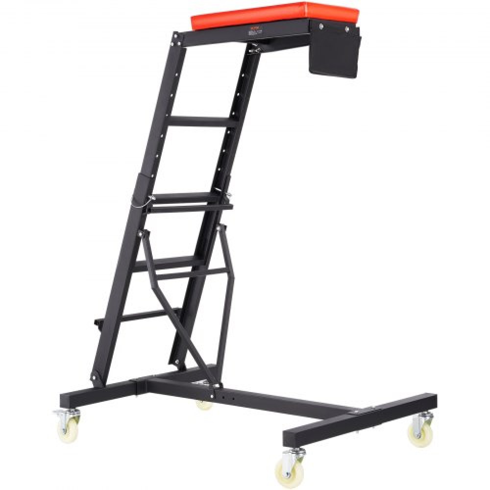 VEVOR Automotive Creeper, with Adjustable Height 49.6" to 75.6", 400 LBS Capacity High Creeper, 4 Swivel Caster Wheels, Heavy Duty Foldable Creeper for Auto Repair and Maintenance