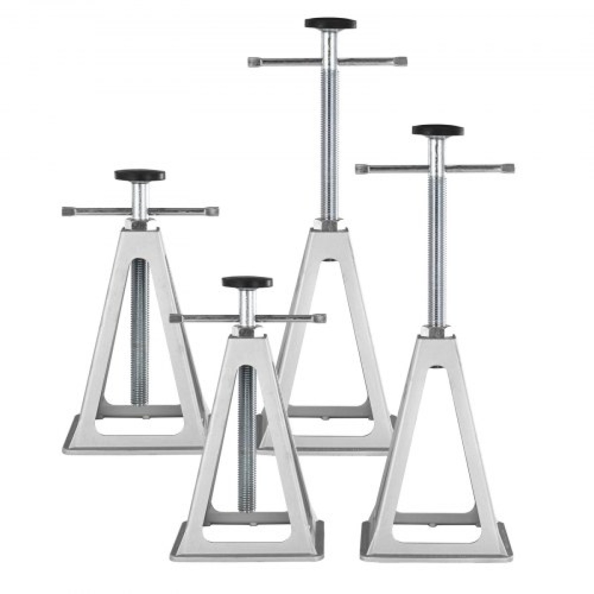 VEVOR RV Stabilizer Jacks, 4 Pack Aluminium RV Leveling Jacks, RV Stack Jacks for RV Travel Trailer Camper, Single Screw Jack Support έως 2721,6 kg, Ρυθμιζόμενο από 27,9 έως 43,2 cm