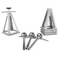 VEVOR RV Stabilizer Jacks, 4 Pack Aluminium RV Leveling Jacks, RV Stack Jacks for RV Travel Trailer Camper, Single Screw Jack Support έως 2721,6 kg, Ρυθμιζόμενο από 27,9 έως 43,2 cm