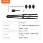 VEVOR 5th Wheel Tripod Stabilizer, 5000 LBS Load Capacity Tripod Fifth Wheel Stabilizer, 35"-57" Ρυθμιζόμενο ύψος RV Gooseneck Stabilizer, Jack Tripod for Fifth-Wheel Trailers, RVs and Campers