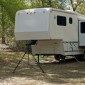 VEVOR 5th Wheel Tripod Stabilizer, 5000 LBS Load Capacity Tripod Fifth Wheel Stabilizer, 35"-57" Ρυθμιζόμενο ύψος RV Gooseneck Stabilizer, Jack Tripod for Fifth-Wheel Trailers, RVs and Campers