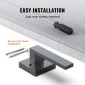 VEVOR Dummy Door Lever, 2 ΤΕΜ. Μη περιστρεφόμενη μονόπλευρη λαβή ώθησης/τραβήγματος, μοντέρνο σετ μοχλών τετράγωνης πόρτας, αναστρέψιμο για πόρτες δεξιάς και αριστερής όψης, για ντουλάπι, ντουλάπα και γαλλικές πόρτες, ματ μαύρο