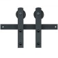 VEVOR 8FT Sliding Barn Door Hardware Kit, 330LBS Loading Heavy Duty Barn Door Track Kit for Single Door, Fit 3.7-4.3FT Wide and 1.3"-1.8" Thick Door Panel, with Smooth & Silent Pulley (I Shape)