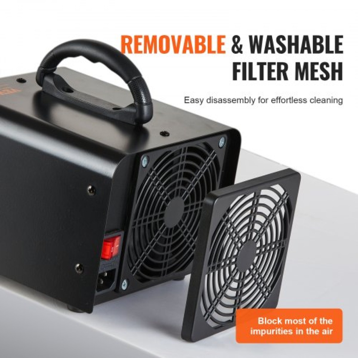 VEVOR Ozone Generator 24000mg/h Όζον Μηχανή Οσμής Αφαίρεσης Οσμών με Χρονοδιακόπτη 0-120min