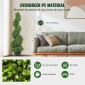 VEVOR Artificial Topiaries Πυξάρι, 3 πόδια ψηλό (2 τεμάχια) Faux topiary φυτό εξωτερικού χώρου, όλο το χρόνο πράσινο φυτό Feaux με αντικαταστάσιμα φύλλα για διακοσμητικά εσωτερικούς/εξωτερικούς χώρους/κήπου