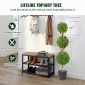 VEVOR Artificial Topiaries Πυξάρι, ύψους 48 ιντσών (2 τεμάχια), 3 Φυτό σε σχήμα μπάλας Faux Topiaries με ζαρντινιέρες, Πράσινο φυτό Feaux με Αντικαταστάσιμα φύλλα & Λιμάνι για Διακοσμητικούς εσωτερικούς/Εξωτερικούς χώρους/Κήπο
