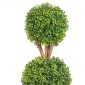 VEVOR Artificial Topiaries Πυξάρι, ύψους 48 ιντσών (2 τεμάχια), 3 Φυτό σε σχήμα μπάλας Faux Topiaries με ζαρντινιέρες, Πράσινο φυτό Feaux με Αντικαταστάσιμα φύλλα & Λιμάνι για Διακοσμητικούς εσωτερικούς/Εξωτερικούς χώρους/Κήπο