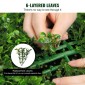 VEVOR Artificial Topiaries Πυξάρι, ύψους 48 ιντσών (2 τεμάχια), 3 Φυτό σε σχήμα μπάλας Faux Topiaries με ζαρντινιέρες, Πράσινο φυτό Feaux με Αντικαταστάσιμα φύλλα & Λιμάνι για Διακοσμητικούς εσωτερικούς/Εξωτερικούς χώρους/Κήπο