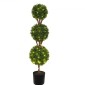 VEVOR Artificial Topiaries Πυξάρι, ύψους 48 ιντσών (2 τεμάχια), 3 Φυτό σε σχήμα μπάλας Faux Topiaries με ζαρντινιέρες, Πράσινο φυτό Feaux με Αντικαταστάσιμα φύλλα & Λιμάνι για Διακοσμητικούς εσωτερικούς/Εξωτερικούς χώρους/Κήπο