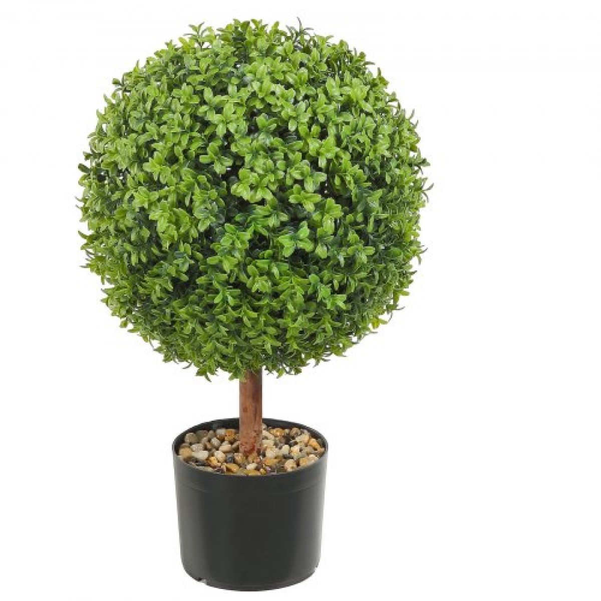 VEVOR Artificial Topiaries Πυξάρι, ύψους 24 ιντσών (2 τεμάχια), Φυτό σε σχήμα μπάλας Faux Topiaries με ζαρντινιέρες, Πράσινο φυτό Feaux με Αντικαταστάσιμα φύλλα & Λιμάνι για Διακοσμητικούς εσωτερικούς/Εξωτερικούς χώρους/Κήπο