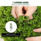 VEVOR Artificial Topiaries Πυξάρι, ύψους 24 ιντσών (2 τεμάχια), Φυτό σε σχήμα μπάλας Faux Topiaries με ζαρντινιέρες, Πράσινο φυτό Feaux με Αντικαταστάσιμα φύλλα & Λιμάνι για Διακοσμητικούς εσωτερικούς/Εξωτερικούς χώρους/Κήπο