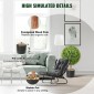 VEVOR Artificial Topiaries Πυξάρι, ύψους 24 ιντσών (2 τεμάχια), Φυτό σε σχήμα μπάλας Faux Topiaries με ζαρντινιέρες, Πράσινο φυτό Feaux με Αντικαταστάσιμα φύλλα & Λιμάνι για Διακοσμητικούς εσωτερικούς/Εξωτερικούς χώρους/Κήπο
