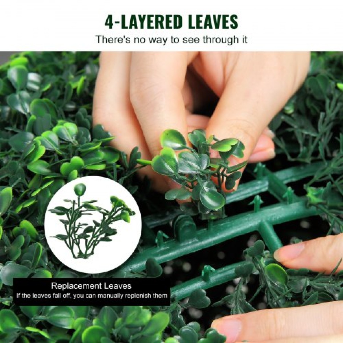 VEVOR Artificial Topiaries Πυξάρι, 50,8 cm ύψος (2 τεμάχια), Φυτό Faux Topiaries σε σχήμα μπάλας, Διακοσμητικές μπάλες πράσινων φυτών Feaux για όλο το χρόνο για αυλή, μπαλκόνι, κήπο, γάμο και διακόσμηση σπιτιού