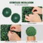 VEVOR Artificial Topiaries Πυξάρι, 50,8 cm ύψος (2 τεμάχια), Φυτό Faux Topiaries σε σχήμα μπάλας, Διακοσμητικές μπάλες πράσινων φυτών Feaux για όλο το χρόνο για αυλή, μπαλκόνι, κήπο, γάμο και διακόσμηση σπιτιού