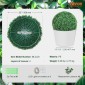 VEVOR Artificial Topiaries Πυξάρι, 50,8 cm ύψος (2 τεμάχια), Φυτό Faux Topiaries σε σχήμα μπάλας, Διακοσμητικές μπάλες πράσινων φυτών Feaux για όλο το χρόνο για αυλή, μπαλκόνι, κήπο, γάμο και διακόσμηση σπιτιού