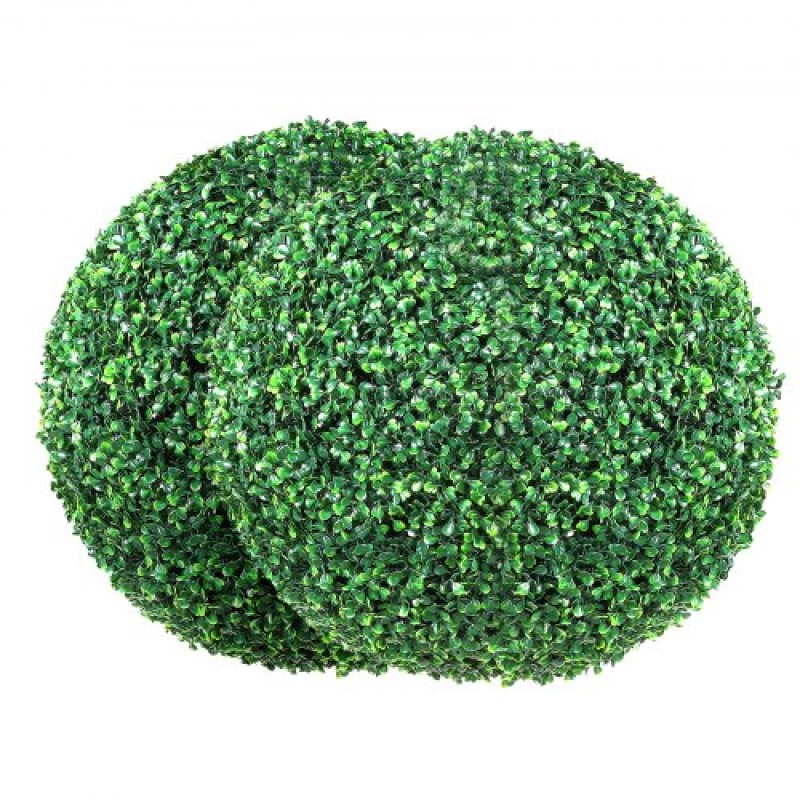 VEVOR Artificial Topiaries Πυξάρι, 50,8 cm ύψος (2 τεμάχια), Φυτό Faux Topiaries σε σχήμα μπάλας, Διακοσμητικές μπάλες πράσινων φυτών Feaux για όλο το χρόνο για αυλή, μπαλκόνι, κήπο, γάμο και διακόσμηση σπιτιού