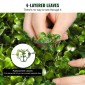 VEVOR Artificial Topiaries Πυξάρι, 121,9 cm ύψος (2 τεμάχια) Faux Topiary Plant Outdoor, All-year Green Feaux Plant με Αντικαταστάσιμα φύλλα για Διακοσμητικά Εσωτερικά/Εξωτερικά/Κήπου