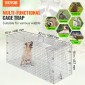 VEVOR Live Animal Cage Trap 106,7 x 40,6 x 45,7 cm Humane Cat Trap Cats Squirrels Mouse