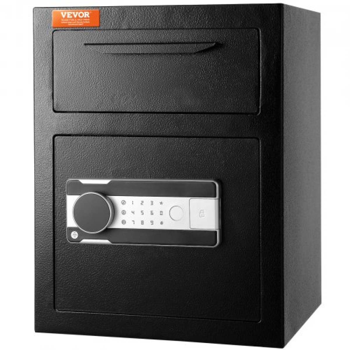 Χρηματοκιβώτιο VEVOR 48,1L Χρηματοκιβώτιο, Χρηματοκιβώτιο κατάθεσης με υποδοχή Drop, Ηλεκτρονικό Κωδικό Κλειδαριάς και 2 Κλειδιά Έκτακτης Ανάγκης, 17,71'' x 13,77'' x 13,77'' Business Drop Χρηματοκιβώτιο, Αλληλογραφία στο σπί