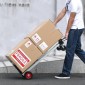 Φορτηγό αλουμινίου VEVOR, 2 σε 1, χωρητικότητα 181,4 kg, βαρέως τύπου βιομηχανικό αναδιπλούμενο αναδιπλούμενο φορτηγό χειρός και κούκλα, καροτσάκι χρησιμότητας Μετατρέπει από φορτηγό σε καρότσι πλατφόρμας με ελαστικούς τροχούς