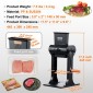 VEVOR Commercial Meat Tenderizer, Heavy Duty Inox Inox Steel Meat Tenderizer Machine, Quick and Easy Manual Operation Kitchen Tool, Θύρα τροφοδοσίας 14,7 cm για βόειο κρέας, γαλοπούλα, κοτόπουλο, χοιρινό, μπριζόλα και ψάρι
