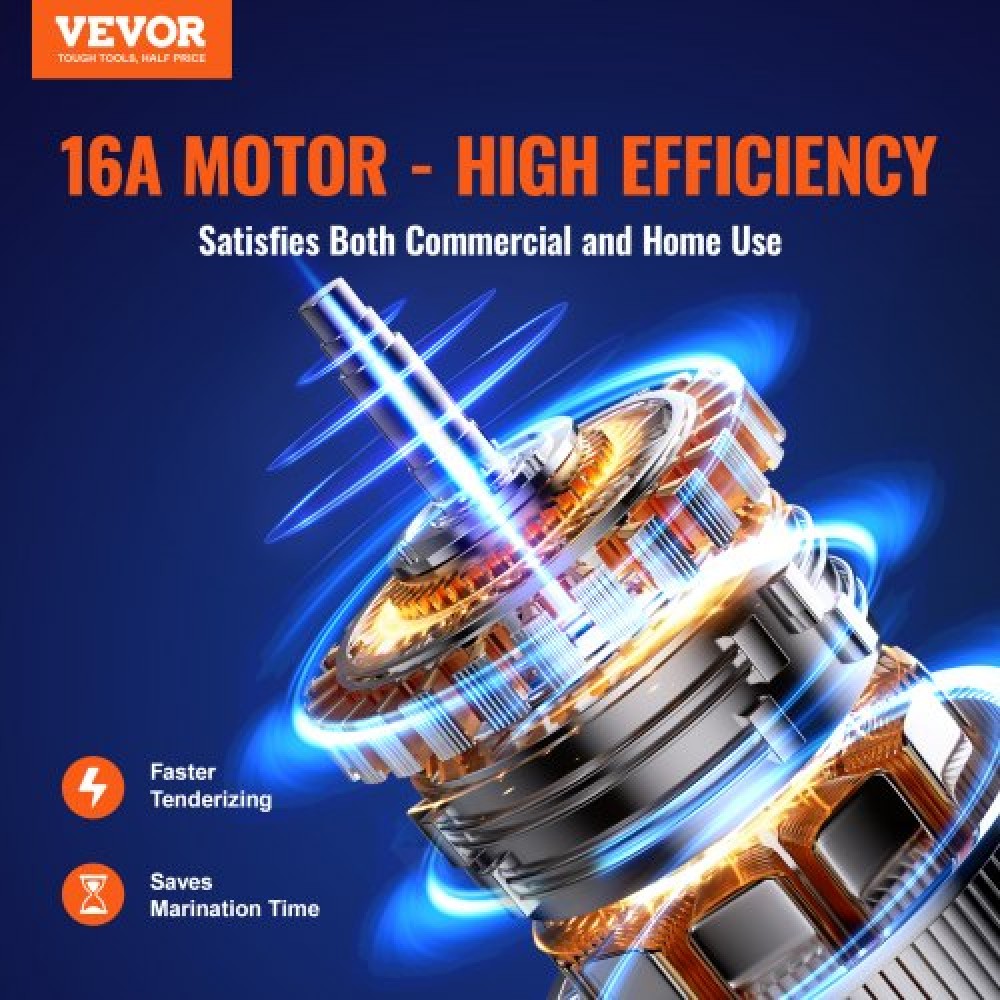 VEVOR 750W Commercial Electric Meat Tenderizer 304 Stainless Steel Kitchen Tool