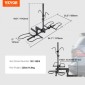 Βάση ποδηλάτου VEVOR Hitch, στυλ πλατφόρμας 2 ποδηλάτων, 160 LBS Max Capacity Bike Rack Hotch για δέκτη 2 ιντσών, αναδιπλούμενο και αναδιπλούμενο φορέα ποδηλάτου με ελαστικά πλάτους έως 5", για αυτοκίνητο, SUV, φορτηγό, RV
